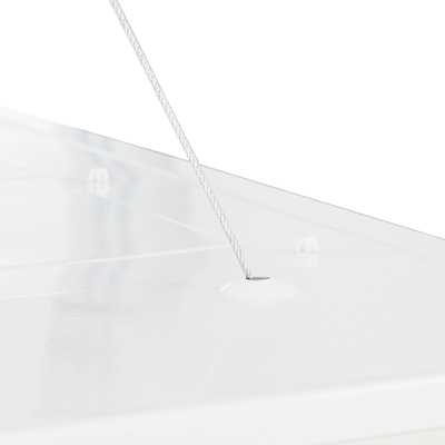 GLOBOSTAR® SUSPENSION 60219 Σύστημα Κρέμασης με 4 Ρυθμιζόμενες Ντίζες & Εξαρτήματα Ειδικό για Πάνελ 60x60cm & 120x30cm - Μ1 x Π1 x Υ80cm