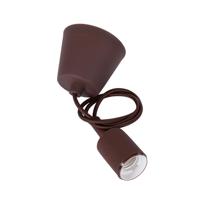 GLOBOSTAR® CABLITO 61561 Μοντέρνο Κρεμαστό Φωτιστικό Οροφής με Ντουί 1 x E27 AC 220-240V IP20 - Καφέ - Μ4 x Π4 x Υ110cm