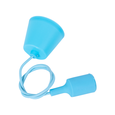 GLOBOSTAR® CABLITO 61559 Μοντέρνο Κρεμαστό Φωτιστικό Οροφής με Ντουί 1 x E27 AC 220-240V IP20 - Γαλάζιο - Μ4 x Π4 x Υ110cm