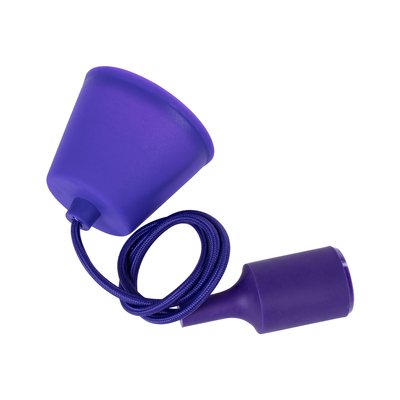 GLOBOSTAR® CABLITO 61560 Μοντέρνο Κρεμαστό Φωτιστικό Οροφής με Ντουί 1 x E27 AC 220-240V IP20 - Μωβ - Μ4 x Π4 x Υ110cm
