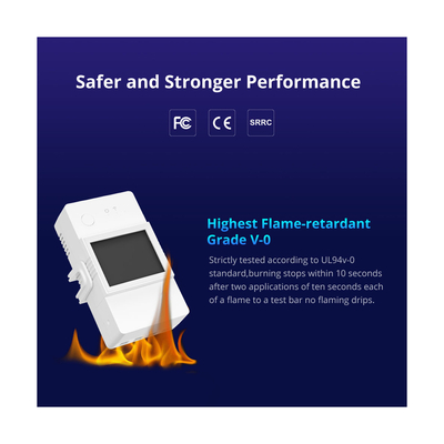 GloboStar® 80079 SONOFF POW Elite POWR316D Smart WiFi Real Time Power Consumption AC 100-240V MAX 16A