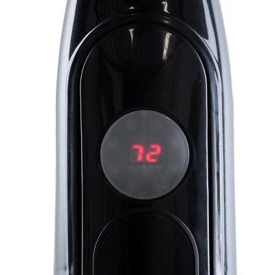 GloboStar® SOLARE-FAN 85358 Solar Fan Αυτόνομος Ηλιακός Επιδαπέδιος Ανεμιστήρας 25W 2 Λειτουργιών Ρεύματος με AC 220-240V ή με Φωτοβολταϊκό Panel 9V 15W & Επαναφορτιζόμενη Μπαταρία Li-ion 7.4V 6000mAh - 12 Ταχύτητες - Ασύρματο Χειριστήριο - Ενσωματωμένο USB 2.0 Charger Συσκευών - IP20 - Μ44 x Π37.5 x Υ132cm - Μαύρο - 2 Years Warranty