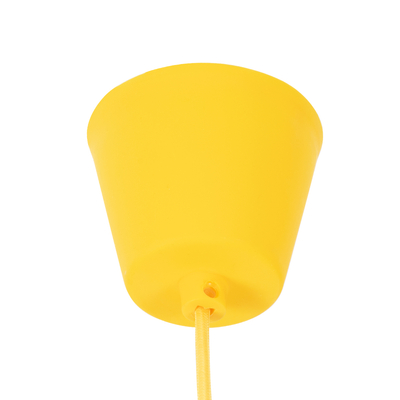GLOBOSTAR® CABLITO 61555 Μοντέρνο Κρεμαστό Φωτιστικό Οροφής με Ντουί 1 x E27 AC 220-240V IP20 - Κίτρινο - Μ4 x Π4 x Υ110cm