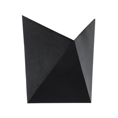 GLOBOSTAR® STEALTH 60520 Μοντέρνο Φωτιστικό Τοίχου - Απλίκα LED 10W 1000lm 60° AC 220-240V Αδιάβροχο IP65 Θερμό Λευκό 2700K - Bridgelux COB Chip & TÜV SÜD Driver - Μαύρο Ματ - Μ17 x Π7.5 x Υ17cm - 5 Χρόνια Εγγύηση