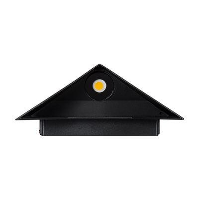 GLOBOSTAR® STEALTH 60520 Μοντέρνο Φωτιστικό Τοίχου - Απλίκα LED 10W 1000lm 60° AC 220-240V Αδιάβροχο IP65 Θερμό Λευκό 2700K - Bridgelux COB Chip & TÜV SÜD Driver - Μαύρο Ματ - Μ17 x Π7.5 x Υ17cm - 5 Χρόνια Εγγύηση