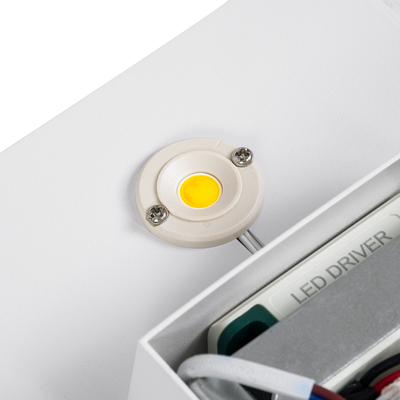 GLOBOSTAR® CUADRADO 60569 Μοντέρνο Φωτιστικό Τοίχου - Απλίκα LED 10W 1000lm 60° AC 220-240V Αδιάβροχο IP65 Θερμό Λευκό 2700K - Bridgelux COB Chip & TÜV SÜD Driver - Λευκό Ματ - Μ14 x Π14 x Υ4.5cm - 5 Χρόνια Εγγύηση