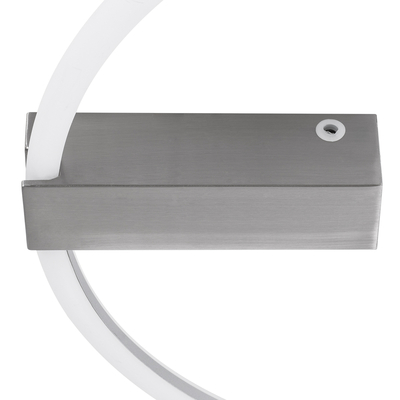 GLOBOSTAR® CINDERELLA 60983 Μοντέρνο Φωτιστικό Οροφής LED 30W 3360lm 360° AC 220-240V IP20 Ρυθμιζόμενο Λευκό CCT με Χειριστήριο από 2700K έως 6000K Dimmable - Lumileds SMD Chip - Νίκελ Βούρτσας - Μ50 x Π50 x Υ5cm - 3 Χρόνια Εγγύηση