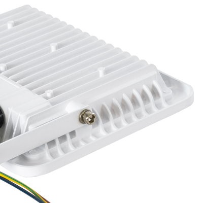 GLOBOSTAR® AURORA 61442 Προβολέας με Ανιχνευτή PIR / Αισθητήρα Κίνησης LED 50W 6250lm 120° AC 220-240V Αδιάβροχο IP67 Ψυχρό Λευκό 6000K - Lumileds SMD Chip - TÜV Rheinland Certified - Λευκό Ματ - Μ21 x Π5 x Υ21cm - 3 Χρόνια Εγγύηση