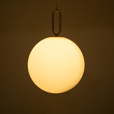 GLOBOSTAR® BELLISSIMO 61488 Μοντέρνο Κρεμαστό Φωτιστικό Οροφής με Ντουί 1 x E27 AC 220-240V IP20 - Λευκό & Χρυσό Πλατίνα - Μ40 x Π40 x Υ62cm