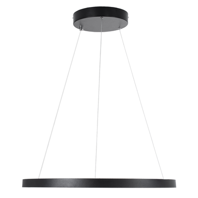 GLOBOSTAR® DIAMOND 61522 Μοντέρνο Κρεμαστό Φωτιστικό Οροφής LED 45W 5040lm 360° AC 220-240V IP20 Ρυθμιζόμενο Λευκό CCT με Χειριστήριο από 2700K έως 6000K Dimmable - Lumileds SMD Chip - Μαύρο Ματ - Μ60 x Π60 x Υ3cm - 3 Χρόνια Εγγύηση