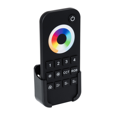 GLOBOSTAR® SKYDANCE-RT10 71544 RF Ασύρματο Χειριστήριο Αφής 4 Group για όλα τα Πολύχρωμα RGBW+WW SKYDANCE Controller - DC 3V 2 x AAA IP20 - RF2.4Ghz - Μ12.2 x Π5.3 x Υ1.7cm - 5 Χρόνια Εγγύηση