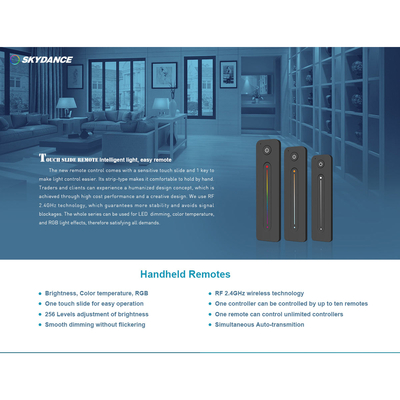 GLOBOSTAR® SKYDANCE-R11 71572 RF Ασύρματο Χειριστήριο Αφής 1 Group για όλα τα Μονόχρωμα SKYDANCE Controller - DC 3V 1 x CR2032 IP20 - RF2.4Ghz - Μ14 x Π3.5 x Υ1.1cm - 5 Χρόνια Εγγύηση