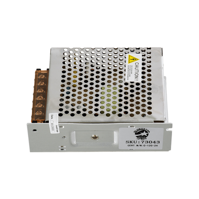 GLOBOSTAR® LUMIVOLT 73043 Τροφοδοτικό/Μετασχηματιστής PELV 120W 5A DC 24V IP20 - AC 220-240V σε DC 24V / Ρυθμιζόμενo από DC 22.5V έως DC 25.5V - Μ13 x Π10 x Υ4cm - 3 Χρόνια Εγγύηση