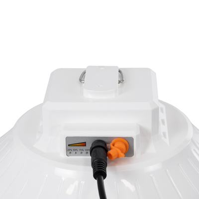 GLOBOSTAR® SOLARLAMP 85350 Λάμπα LED 100W 1000lm 140° DC 5V Powerbank με φορτιστή USB, Φωτοβολταϊκό Panel 6V 12W & Επαναφορτιζόμενη Μπαταρία Li-ion 3.2V 5000mAh Αδιάβροχο IP54 Ρυθμιζόμενο Λευκό CCT με On/Off 2700K/4500K/6000K Dimmable - Μ23 x Π23 x Υ12cm - 2 Χρόνια Εγγύηση