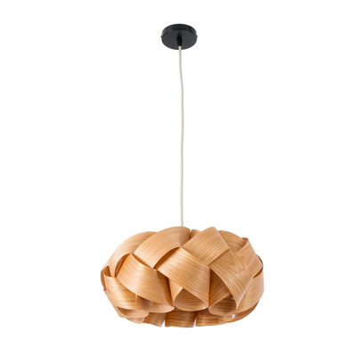 GLOBOSTAR® SARDIGNA 02217 Boho Κρεμαστό Φωτιστικό Οροφής με Ντουί 1 x E27 AC 220-240V IP20 - Καφέ - Μ40 x Π40 x Υ20cm