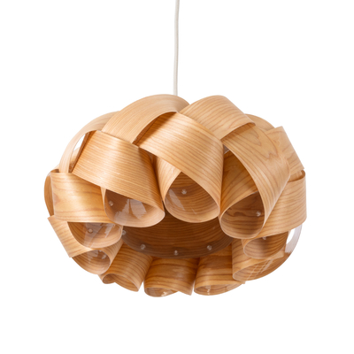 GLOBOSTAR® SARDIGNA 02217 Boho Κρεμαστό Φωτιστικό Οροφής με Ντουί 1 x E27 AC 220-240V IP20 - Καφέ - Μ40 x Π40 x Υ20cm