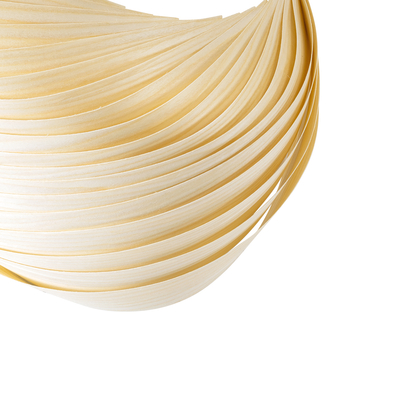 GLOBOSTAR® SALREL 02224 Boho Φωτιστικό Τοίχου - Απλίκα με Ντουί 1 x E27 AC 220-240V IP20 - Μπεζ - Μ30 x Π22 x Υ38cm