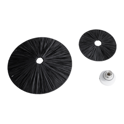 GLOBOSTAR® COLOMBO 02280 Boho Φωτιστικό Τοίχου - Απλίκα με Ντουί 1 x E27 AC 220-240V IP20 - Μαύρο - Μ40 x Π40 x Υ9cm