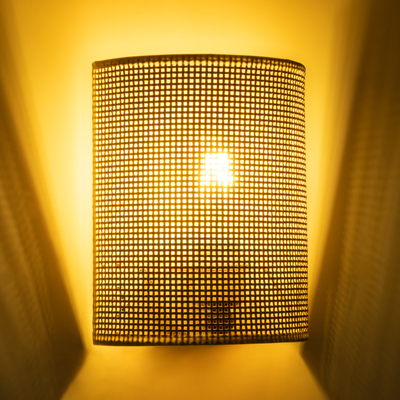 GLOBOSTAR® SAOTOME 02321 Boho Φωτιστικό Τοίχου - Απλίκα με Ντουί 1 x E27 AC 220-240V IP20 - Μπεζ - Μ20 x Π10 x Υ25cm