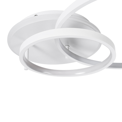 GLOBOSTAR® NEMESIS 61106 Μοντέρνο Φωτιστικό Οροφής LED 67W 7573lm 360° AC 220-240V IP20 Ρυθμιζόμενο Λευκό CCT με Χειριστήριο από 2700K έως 6000K Dimmable - Lumileds SMD Chip - Λευκό Ματ - Μ84 x Π45 x Υ13cm - 3 Χρόνια Εγγύηση