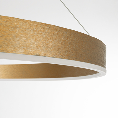 GLOBOSTAR® VENOM 61184 Μοντέρνο Κρεμαστό Φωτιστικό Οροφής LED 75W 8818lm 120° AC 220-240V IP20 Ρυθμιζόμενο Λευκό CCT με Χειριστήριο από 2700K έως 6000K Dimmable - Lumileds SMD Chip - Χρυσό Βούρτσας - Μ100 x Π100 x Υ6.5cm - 3 Χρόνια Εγγύηση