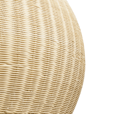 GLOBOSTAR® RAITO 01826 Boho Κρεμαστό Φωτιστικό Οροφής με Ντουί 1 x E27 AC 220-240V IP20 - Μπεζ - Μ100 x Π100 x Υ63cm