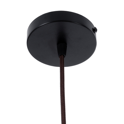 GLOBOSTAR® PALERMO 02310 Boho Κρεμαστό Φωτιστικό Οροφής με Ντουί 1 x E27 AC 220-240V IP20 - Καφέ - Μ60 x Π60 x Υ18cm