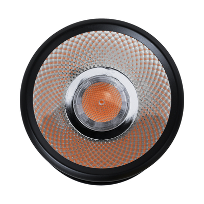 GLOBOSTAR® DETRONIC 60505 Κινούμενο Downlight Σποτ LED 10W 1250lm 24° AC 220-240V IP20 Θερμό Λευκό 2700K - Bridgelux COB Chip & TÜV SÜD Driver - Μαύρο Ματ - Μ9 x Π9 x Υ16cm - 5 Χρόνια Εγγύηση