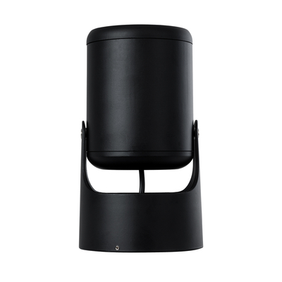 GLOBOSTAR® DETRONIC 60505 Κινούμενο Downlight Σποτ LED 10W 1250lm 24° AC 220-240V IP20 Θερμό Λευκό 2700K - Bridgelux COB Chip & TÜV SÜD Driver - Μαύρο Ματ - Μ9 x Π9 x Υ16cm - 5 Χρόνια Εγγύηση