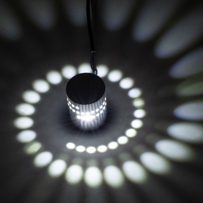 GLOBOSTAR® STAINS 60595 Μοντέρνο Φωτιστικό Τοίχου - Απλίκα LED 5W 400lm 180° AC 220-240V IP44 Ψυχρό Λευκό 6000K - Bridgelux SMD Chip & TÜV SÜD Driver - Νίκελ Βούρτσας - Μ5.5 x Π5.5 x Υ7cm - 5 Χρόνια Εγγύηση