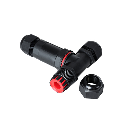 GLOBOSTAR® FAST-CONNECT 69917 Τριπλός Τ Σύνδεσμος Ταχείας Σύνδεσης & Διακλάδωσης Καλωδίων - 1 x Είσοδος & 2 x Έξοδος - Εσωτερική Τριπλή Κλέμα με Συμβατή Διατομή Καλωδίων 3 x 0.5mm² έως 3 x 2.5mm² - 450V 24A Max Αδιάβροχο IP68 - Μαύρο - Μ10 x Π10 x Υ3cm