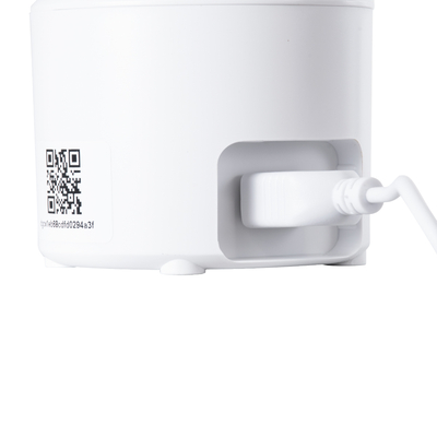 GloboStar® 86081 Επιτραπέζια Κάμερα WiFi HD 1080P 350° Διπλή Κατέυθυνση Ομιλίας & Ανιχνευτή Κίνησης - Απομακρυσμένος Έλεγχος Body Auto Tracking IP20 - Πορτοκαλί Λευκό - Φ8 x Υ13cm - 2 Χρόνια Εγγύηση