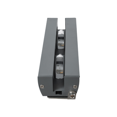 GLOBOSTAR® WINDOWARTE 90718 Φωτιστικό Ανάδειξης Παραθύρων LED 18W 1530lm 8° x 180° DC 24V Αδιάβροχο IP67 Ultra Θερμό Λευκό 2200K Dimmable - CREE XPE Chip - Γκρι Ανθρακί - Μ25 x Π7 x Υ4.5cm - 3 Χρόνια Εγγύηση