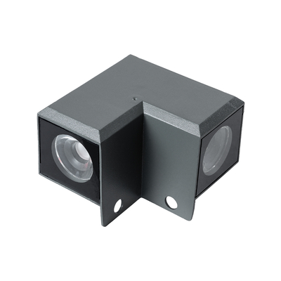 GLOBOSTAR® WALLDONA 90732 Γωνιακό Φωτιστικό LED 10W 1150lm 10° DC 24V Αδιάβροχο IP66 Φυσικό Λευκό 4500K Dimmable - CREE XPE Chip - Γκρι Ανθρακί - Μ8 x Π8 x Υ6cm - 3 Χρόνια Εγγύηση