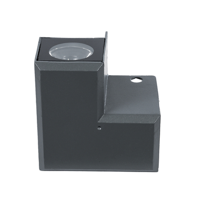 GLOBOSTAR® WALLDONA 90732 Γωνιακό Φωτιστικό LED 10W 1150lm 10° DC 24V Αδιάβροχο IP66 Φυσικό Λευκό 4500K Dimmable - CREE XPE Chip - Γκρι Ανθρακί - Μ8 x Π8 x Υ6cm - 3 Χρόνια Εγγύηση