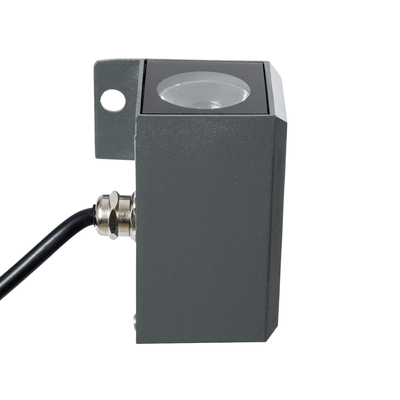 GLOBOSTAR® WALLDONA 90732 Γωνιακό Φωτιστικό LED 10W 1150lm 10° DC 24V Αδιάβροχο IP66 Φυσικό Λευκό 4500K Dimmable - CREE XPE Chip - Γκρι Ανθρακί - Μ8 x Π8 x Υ6cm - 3 Χρόνια Εγγύηση