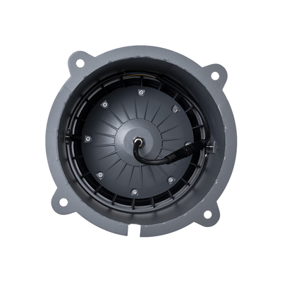 GloboStar® FLOOD-MILO 90739 Κινούμενος Προβολέας - Σποτ Φωτισμού Wall Washer για Φωτισμό Κτιρίων LED 24W 2040lm 10° DC 24V Αδιάβροχο IP67 Φ22 x Υ30cm RGBW DMX512 - Γκρι Ανθρακί - 3 Χρόνια Εγγύηση