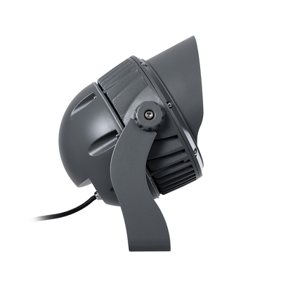 GLOBOSTAR® FLOODIMO 90745 Προβολέας Σποτ Wall Washer με Αντιθαμβωτική Γρίλια LED 54W 4320lm 10° DC 24V Αδιάβροχο IP67 Πολύχρωμο RGBW Dimmable DMX512 - Bridgelux SMD Chip - Γκρι Ανθρακί - Μ26 x Π28 x Υ35cm - 3 Χρόνια Εγγύηση