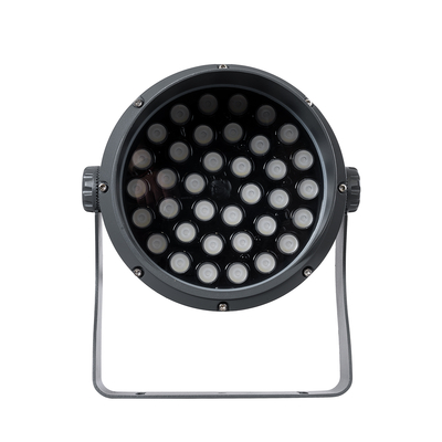 GLOBOSTAR® FLOODIMO 90745 Προβολέας Σποτ Wall Washer με Αντιθαμβωτική Γρίλια LED 54W 4320lm 10° DC 24V Αδιάβροχο IP67 Πολύχρωμο RGBW Dimmable DMX512 - Bridgelux SMD Chip - Γκρι Ανθρακί - Μ26 x Π28 x Υ35cm - 3 Χρόνια Εγγύηση