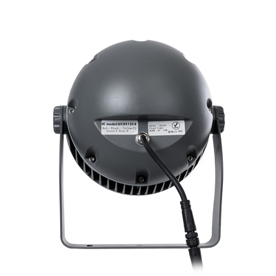 GLOBOSTAR® FLOODIMO 90745 Προβολέας Σποτ Wall Washer με Αντιθαμβωτική Γρίλια LED 54W 4320lm 10° DC 24V Αδιάβροχο IP67 Πολύχρωμο RGBW Dimmable DMX512 - Bridgelux SMD Chip - Γκρι Ανθρακί - Μ26 x Π28 x Υ35cm - 3 Χρόνια Εγγύηση