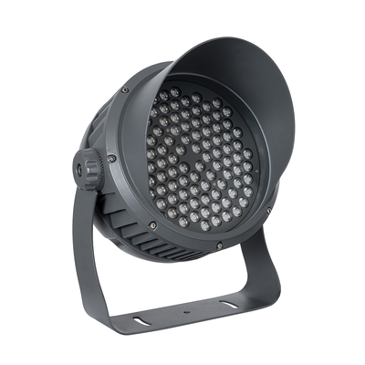 GLOBOSTAR® FLOODIMO 90746 Προβολέας Σποτ Wall Washer με Αντιθαμβωτική Γρίλια LED 100W 9000lm 10° AC 220-240V Αδιάβροχο IP67 Θερμό Λευκό 2700K - Bridgelux SMD Chip - Γκρι Ανθρακί - Μ34 x Π36 x Υ44cm - 3 Χρόνια Εγγύηση