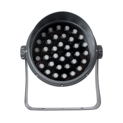 GLOBOSTAR® FLOODIMO 90748 Προβολέας Σποτ Wall Washer με Αντιθαμβωτική Γρίλια LED 100W 8000lm 10° DC 24V Αδιάβροχο IP67 Πολύχρωμο RGBW Dimmable DMX512 - Bridgelux SMD Chip - Γκρι Ανθρακί - Μ34 x Π36 x Υ44cm - 3 Χρόνια Εγγύηση