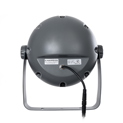 GLOBOSTAR® FLOODIMO 90748 Προβολέας Σποτ Wall Washer με Αντιθαμβωτική Γρίλια LED 100W 8000lm 10° DC 24V Αδιάβροχο IP67 Πολύχρωμο RGBW Dimmable DMX512 - Bridgelux SMD Chip - Γκρι Ανθρακί - Μ34 x Π36 x Υ44cm - 3 Χρόνια Εγγύηση