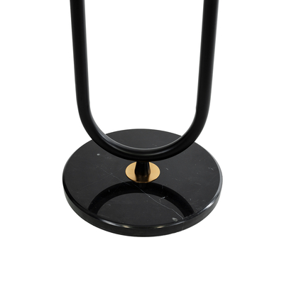 GLOBOSTAR® CORDELIA 02024 Μοντέρνο Επιδαπέδιο Φωτιστικό με Ντουί 1 x E27 AC 220-240V IP20 - Μαύρο & Χρυσό - Μ30 x Π38 x Υ180cm