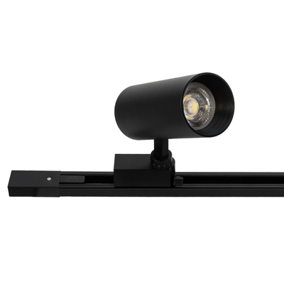 GLOBOSTAR® EUROTRACK-1PH 60984-3M Μονοφασική Ράγα 2 Καλωδίων 1L+1N για Σύστημα Ράγας Eurotrack-1PH AC 220-240V IP20 - Μαύρο Ματ - Μ300 x Π3.6 x Υ2cm