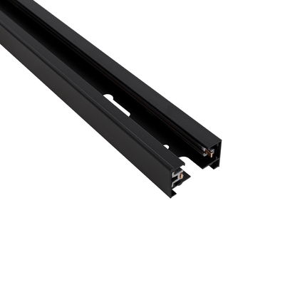 GLOBOSTAR® EUROTRACK-1PH 60984-3M Μονοφασική Ράγα 2 Καλωδίων 1L+1N για Σύστημα Ράγας Eurotrack-1PH AC 220-240V IP20 - Μαύρο Ματ - Μ300 x Π3.6 x Υ2cm