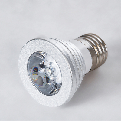 GloboStar® 76066 Σποτ LED E27 MR16 3W 200lm 90° AC 220-240V IP20 Φ5 x Υ8.5cm - Εναλλαγή Φωτισμού μέσω Τηλεχειριστηρίου RGB - Dimmable - 2 Χρόνια Εγγύηση