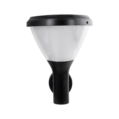 GLOBOSTAR® NATURE 90526 Φωτιστικό Κολωνάκι Κήπου LED 10W 330lm 120° με Ενσωματωμένο Φωτοβολταϊκό Panel 6V 2W & Επαναφορτιζόμενη Μπαταρία Li-ion 3.2V 1800mAh με Αισθητήρα Ημέρας-Νύχτας Αδιάβροχο IP65 Ψυχρό Λευκό 6000K - Γκρι Ανθρακί - Μ26 x Π29 x Υ36cm - 2 Χρόνια Εγγύηση