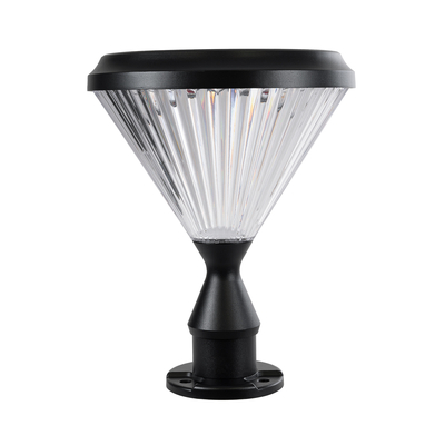 GLOBOSTAR® SHARP 90533 Φωτιστικό Κολωνάκι Κήπου LED 10W 500lm 120° με Ενσωματωμένο Φωτοβολταϊκό Panel 6V 2W & Επαναφορτιζόμενη Μπαταρία Li-ion 3.2V 8000mAh με Αισθητήρα Ημέρας-Νύχτας Αδιάβροχο IP65 Ψυχρό Λευκό 6000K - Γκρι Ανθρακί - Μ26 x Π26 x Υ33cm - 2 Χρόνια Εγγύηση