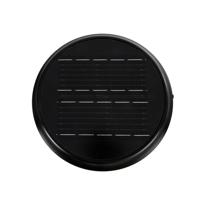 GLOBOSTAR® SHARP 90533 Φωτιστικό Κολωνάκι Κήπου LED 10W 500lm 120° με Ενσωματωμένο Φωτοβολταϊκό Panel 6V 2W & Επαναφορτιζόμενη Μπαταρία Li-ion 3.2V 8000mAh με Αισθητήρα Ημέρας-Νύχτας Αδιάβροχο IP65 Ψυχρό Λευκό 6000K - Γκρι Ανθρακί - Μ26 x Π26 x Υ33cm - 2 Χρόνια Εγγύηση